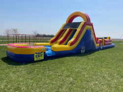 5120foot20slide20portion20with20pool2 1742005243 1 51 Foot Obstacle Course w/ Dual Lane (Wet/Dry