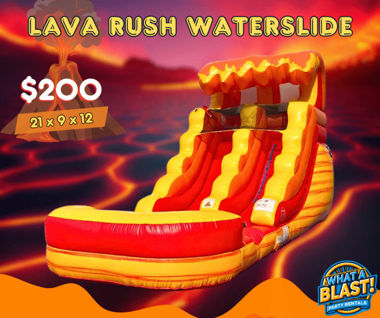 Lava Rush 12' Slide (WET/DRY)