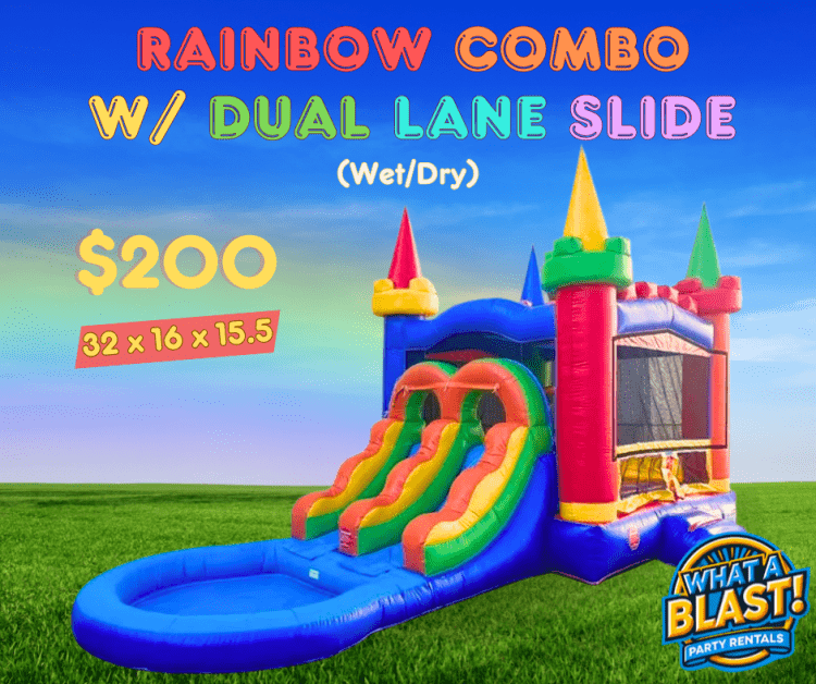 Rainbow Combo with Dual Lane Slide (WET/DRY)